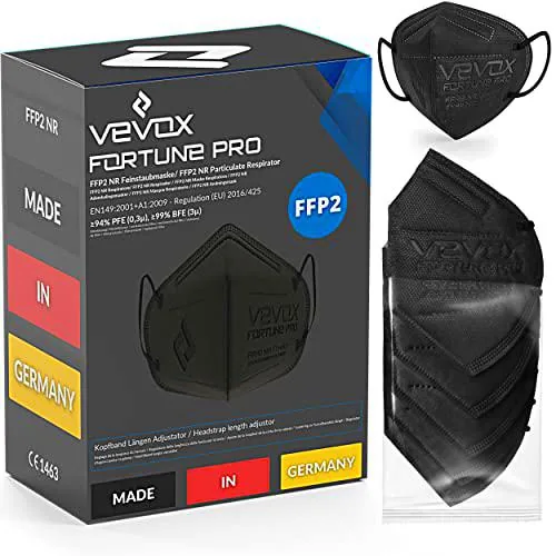 VEVOX® Mascarillas FFP2 - Made in Germany - Elija entre 6 colores