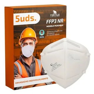 VENTUX SAFETY EQUIPMENT Mascarillas FFP3 Planas - Certificadas CE EN149:2001 + A1:2009