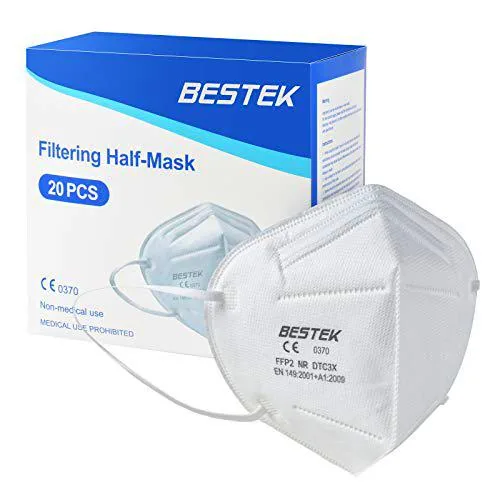 BESTEK Mascarillas FFP2 NR Certificado por SGS y Applus+ CE 0370