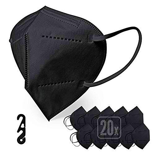 ENERGY BALANCE Mascarilla FFP2 color Negra caja de 20u