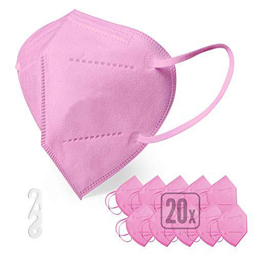 ENERGY BALANCE Mascarilla FFP2 color Rosa , caja de 20u