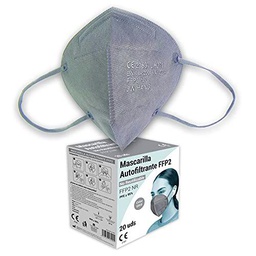 Audix Bitee 20 Mascarillas FFP2 - Color Gris - Homologada CE2163