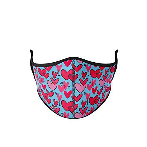 mascarilla tela homologada Talla Infantil - Corazones