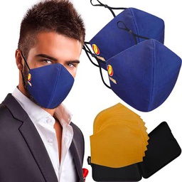 Cussi Mascarillas de Tela Colores Reutilizable Lavable