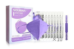SOLMIRA Mascarillas FFP2 NR Homologadas,Color Lila