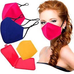 Cussi Mascarillas de Tela Colores Reutilizable Lavable