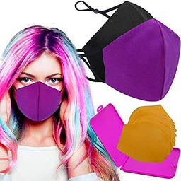 Cussi Mascarillas de Tela Colores Reutilizable Lavable