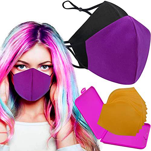 Cussi Mascarillas de Tela Colores Reutilizable Lavable