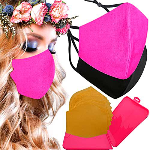 Cussi Mascarillas de Tela Colores Reutilizable Lavable