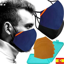 Cussi Mascarillas de Tela Colores Reutilizable Lavable