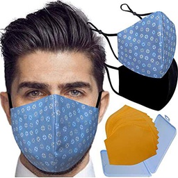 Cussi Mascarillas de Tela Colores Reutilizable Lavable