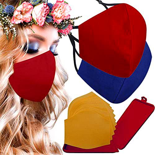 Cussi Mascarillas de Tela Colores Reutilizable Lavable