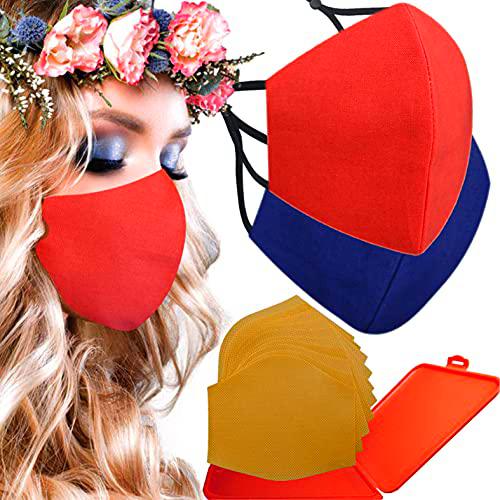 Cussi Mascarillas de Tela Colores Reutilizable Lavable