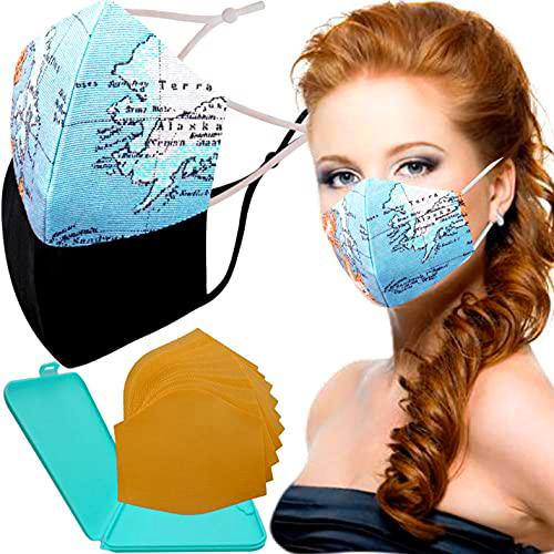 Cussi Mascarillas de Tela Colores Reutilizable Lavable