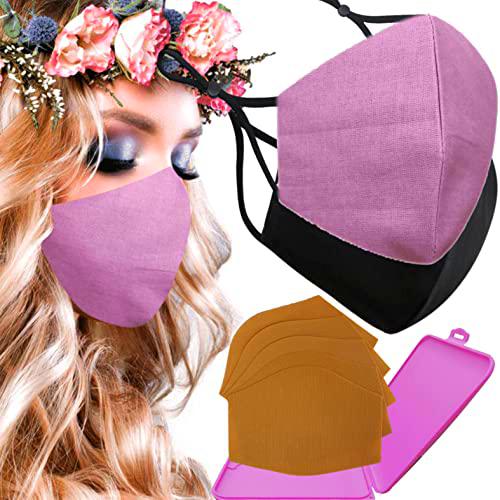 Cussi Mascarillas de Tela Colores Reutilizable Lavable