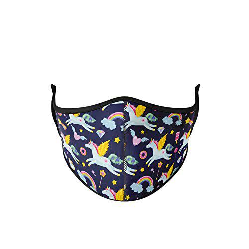mascarilla tela homologada Talla Infantil - Unicornio Volador