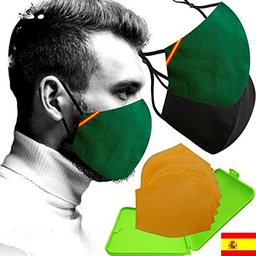 Cussi Mascarillas de Tela Colores Reutilizable Lavable
