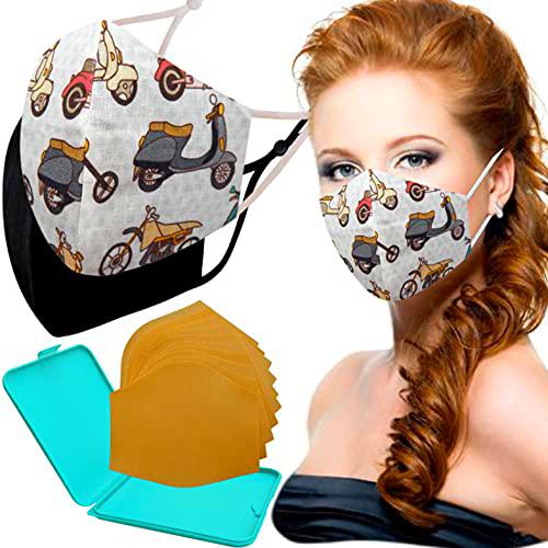 Cussi Mascarillas de Tela Colores Reutilizable Lavable