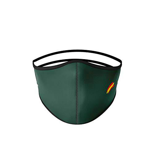 MASCARILLA HIGIÉNICA DE TELA COLOR VERDE, REUTILIZABLE