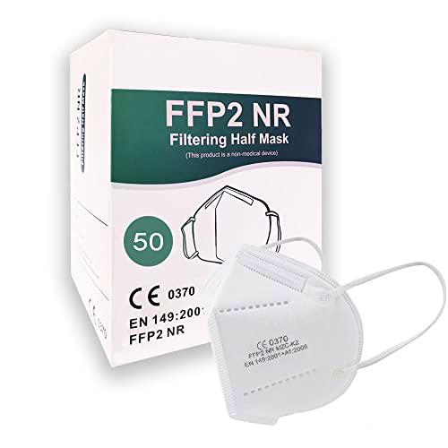 HOME KOKO LOOK 50 Mascarillas FFP2 de Colores Mascarillas MULTICOLORI Adultos Desechables Alta Eficiencia 5 Capas Envasadas Individualmente Ficiencia del filtro EFP ≥95% Máscaras Certificado CE2233
