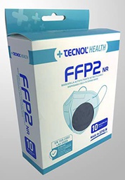 TECNOL Mascarilla FFP2 Negras (10 uds) - Marca Española