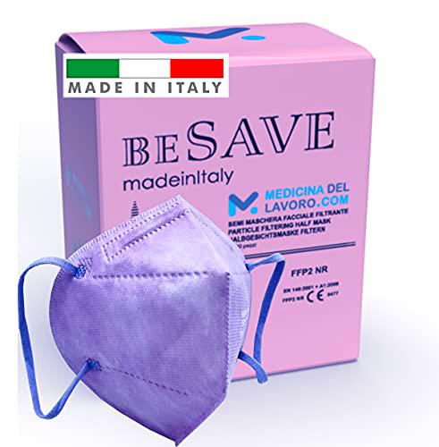 20 Mascarillas FFP2/KN95 Colores Glicina Rosa Homologadas Certificación CE de 5 Capas