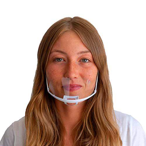 DECADE - Mascarillas desechables (10 unidades), color blanco