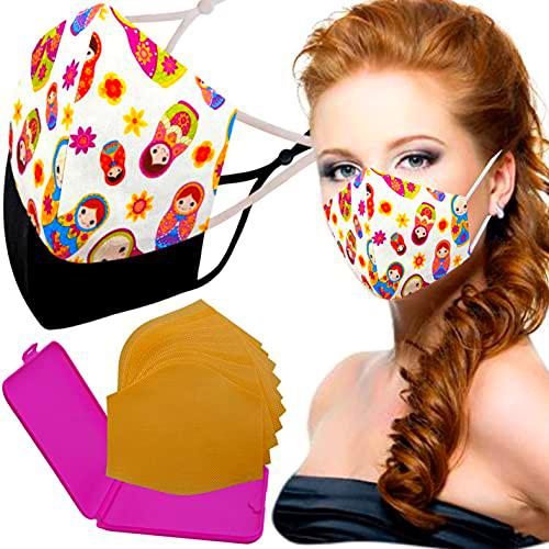 Cussi Mascarillas de Tela Colores Reutilizable Lavable