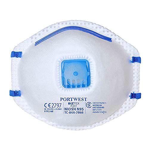 Portwest P201 - P2V respirador con válvula (10), color
