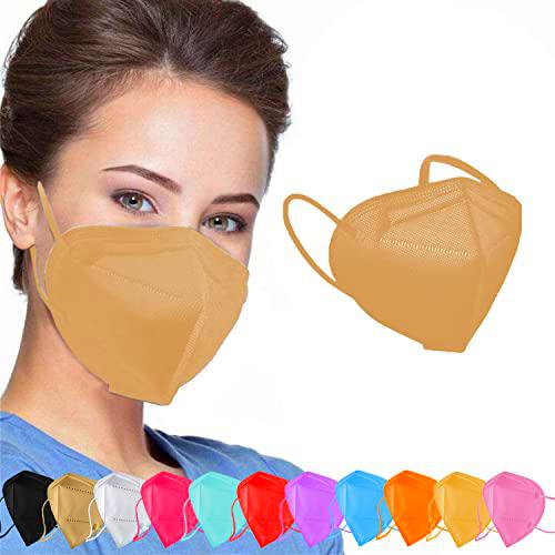 Redfink12x FFP2 - Máscara de protección respiratoria multicolor para mujer