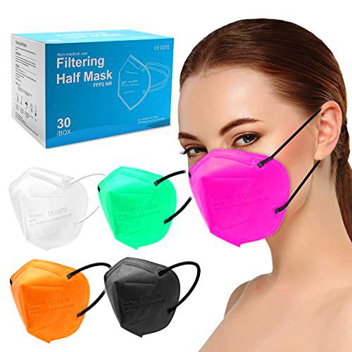 Tayogo mascarillas ffp2 colores homologadas 20/30/50PCS desechables 5 capas eficiencia del filtro ≥95%