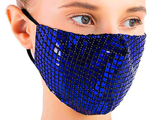 eBoutik - Mascarillas de lentejuelas prémium con brillantes de colores