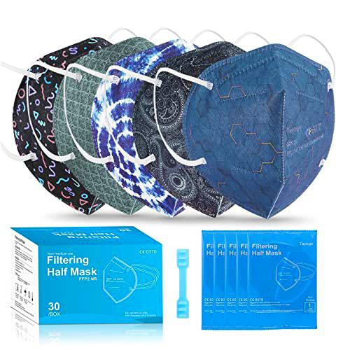 Tayogo mascarillas ffp2 colores homologadas 20/30/50PCS desechables 5 capas eficiencia del filtro ≥95%