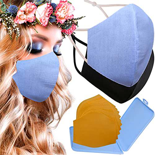 Cussi Mascarillas de Tela Colores Reutilizable Lavable