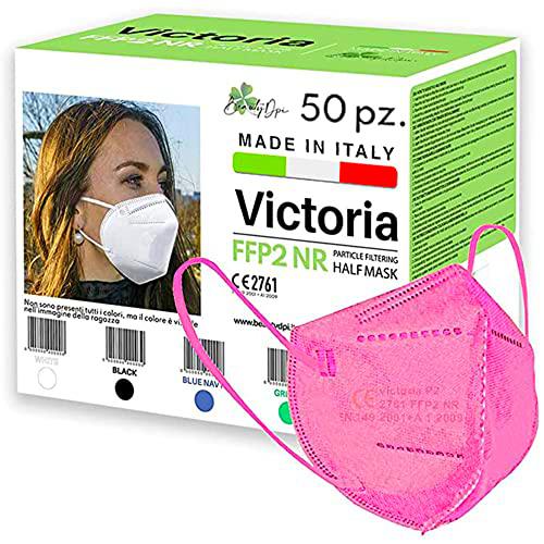 HOME KOKO LOOK VICTORIA FFP2 Rosa Colorido CE FFP2 Mascarilla Certificada N95 Mascarilla Rosa KN95 Mascarilla FFP2 Colorido