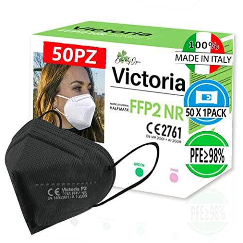 VICTORIA FFP2 Máscara negra CE FFP2 Máscara certificada N95 Máscara negra KN95 Máscara colorida FFP2