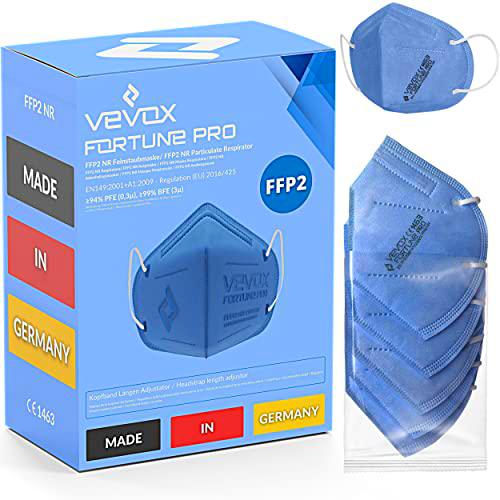 VEVOX® Mascarillas FFP2 - Made in Germany - Elija entre 6 colores