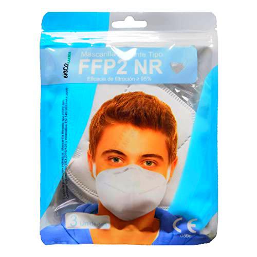Inca FARMA Mascarilla FFP2 NR Color blanco 3 unidades 29 g
