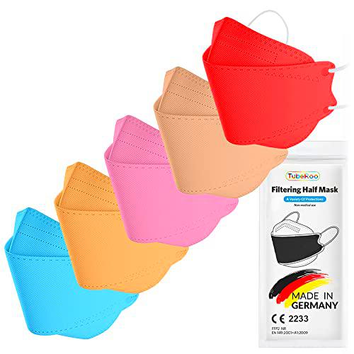 TubeRoo FFP2 - Máscara con forma de pez multicolor