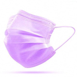 Protector bucal médico tipo IIR | mascarilla quirúrgica | 50 piezas | BFE &gt; 98% | EN14683:2019 | Certificado CE (Violeta)