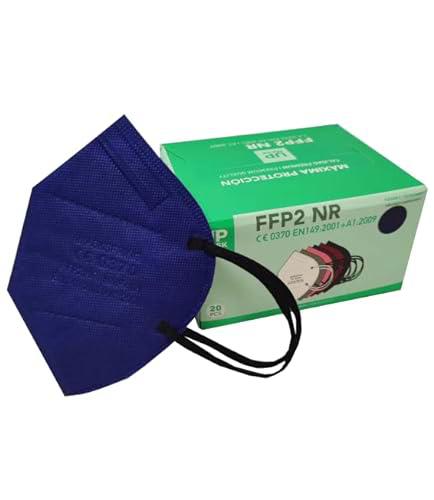 Up Mask x20 / x100 Mascarillas FFP2 Gris/Azul Marino/Rosa/Burdeos de 5 Capas con Certificación Europea CE 0370 | EN149:2001+A1:2009 | UE 2016/425 (x20 uds