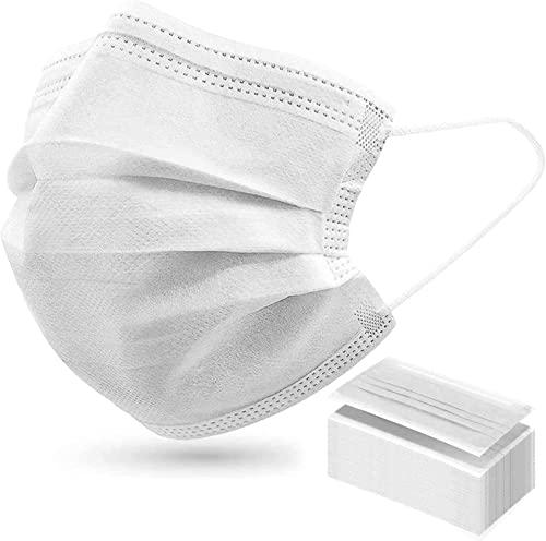 Protector bucal médico tipo IIR | mascarilla quirúrgica | 50 piezas | BFE &gt; 98% | EN14683:2019 | Certificado CE (Blanco)