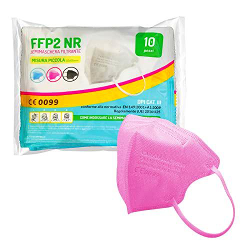 general merchandising 20 Mascarillas faciales FFP2 de colores Tamaño pequeño Pequeño Certificado CE | Mascarilla FFP2 en 2 colores: Blanco