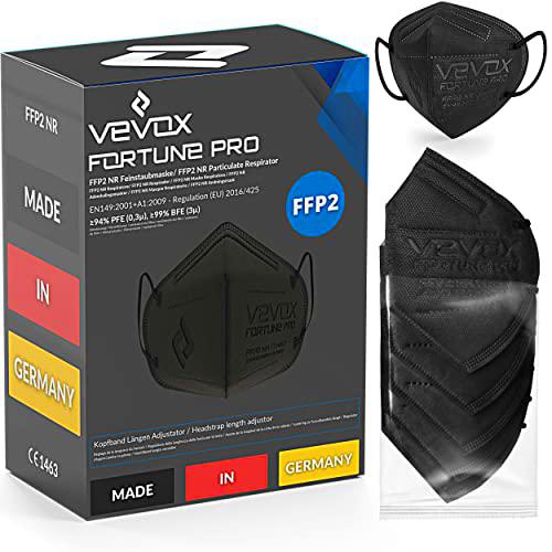 VEVOX® Mascarillas FFP2 - Made in Germany - Elija entre 6 colores