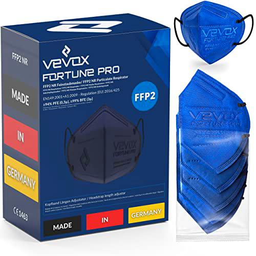 VEVOX® Mascarillas FFP2 - Made in Germany - Elija entre 6 colores