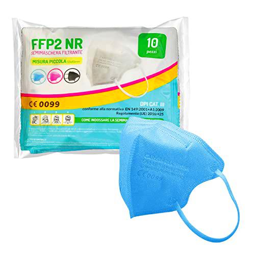 general merchandising 20 Mascarillas faciales FFP2 de colores Tamaño pequeño Pequeño Certificado CE | Mascarilla FFP2 en 2 colores: Blanco