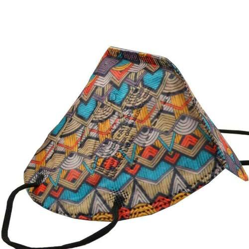 TubeRoo FFP2 - Máscara multicolor con diseño de círculos de rombos