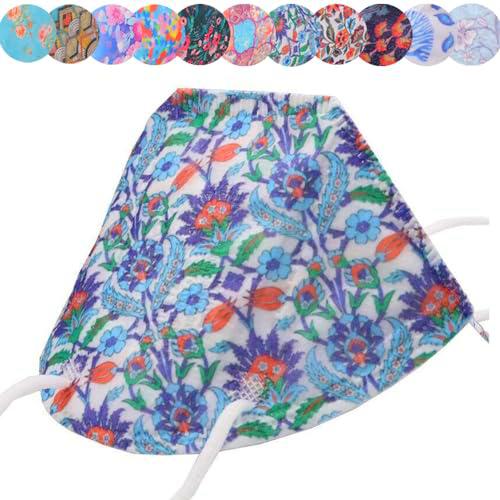 TubeRoo FFP2 - Máscara multicolor con diseño de flores