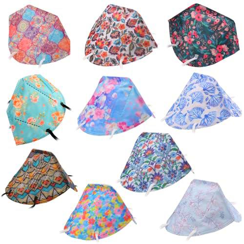 TubeRoo FFP2 - Máscara multicolor con diseño de flores