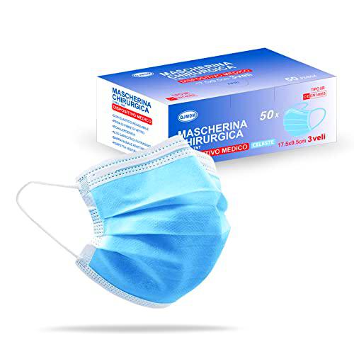 Stone&amp;Stone 50 Mascarillas Quirúrgicas Negras Celestial Tipo IIR Certificado CE